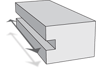 key seat cross section