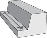 tapered flute cross section