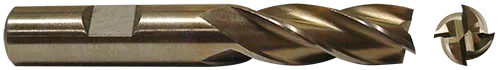 super cobalt end mill - front and side view