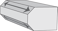 double chamfer cross section